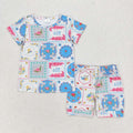 Girls short sleeve PJ set- Floral